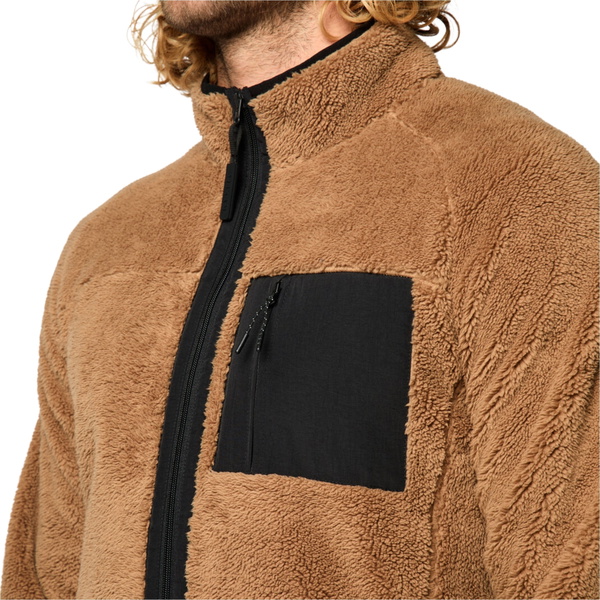 2026 Mystic Männer Dunkel Tech Serie Teddy Zip Thru Fleece 35104.23 - Slate Brown